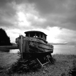Northen Old Boat I - Black and White