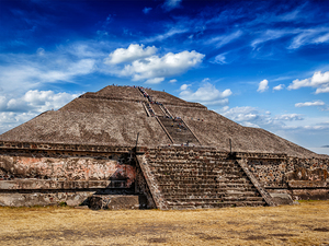 Pyramid of the Sun. Teotihuacan Mexico