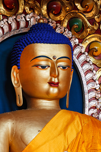 Sakyamuni Buddha statue in Buddhist temple