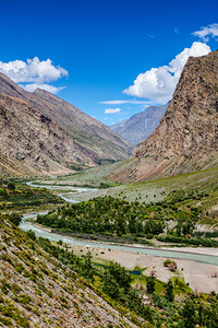 Lahaul valley in Himalayas