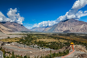Nubra valley in Himalayas. Ladakh India