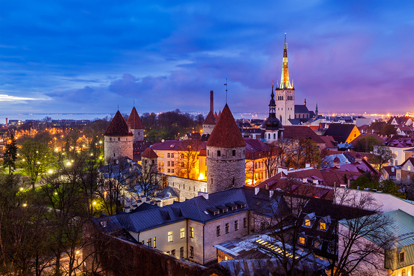 Tallinn Medieval Old Town Estonia by Dmitry Rukhlenko