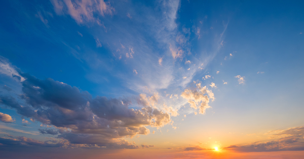 Sunset sky background Print