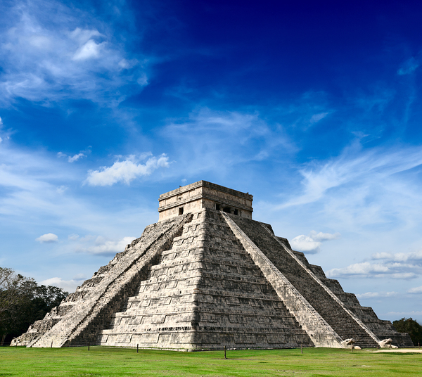 Mayan pyramid in Chichen Itza Mexico by Dmitry Rukhlenko