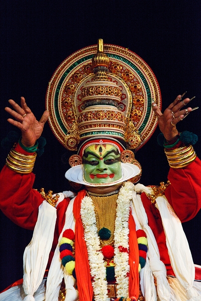 Kathakali dance. Bhava Bhavanam Festival. September 2009. Chennai by Dmitry Rukhlenko