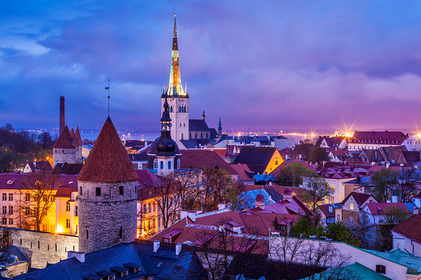 Tallinn Medieval Old Town Estonia by Dmitry Rukhlenko