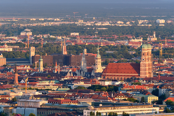 Aerial view of Munich. Munich Bavaria Germany by Dmitry Rukhlenko