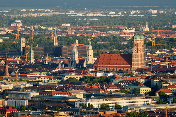 Aerial view of Munich. Munich Bavaria Germany by Dmitry Rukhlenko