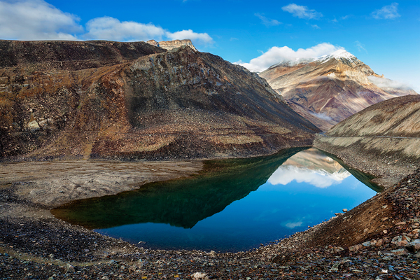 Suraj Tal lake Himachal Pradesh India by Dmitry Rukhlenko