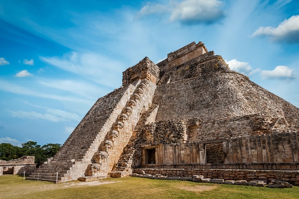 Mayan pyramid Pyramid of the Magician El Adivino in Uxmal Mexico by Dmitry Rukhlenko