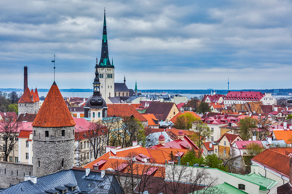 Tallinn Medieval Old Town Estonia by Dmitry Rukhlenko