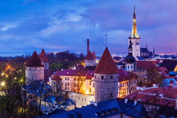 Tallinn Medieval Old Town Estonia by Dmitry Rukhlenko