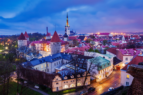 Tallinn Medieval Old Town Estonia by Dmitry Rukhlenko