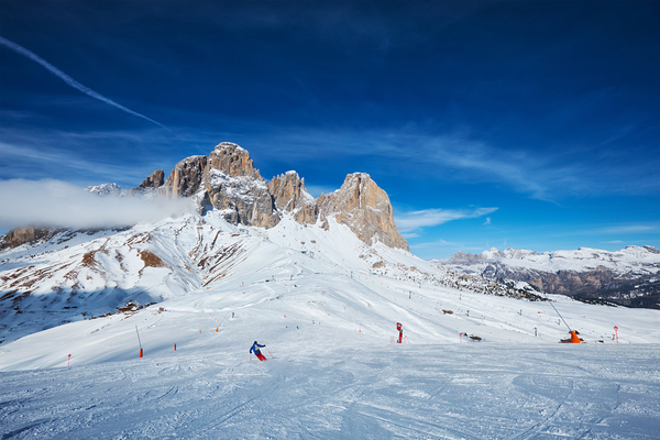 Ski resort in Dolomites Italy by Dmitry Rukhlenko