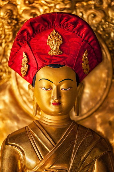 Buddha statue in Lamayuru monastery Ladakh India by Dmitry Rukhlenko