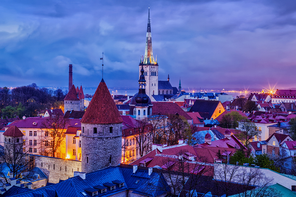 Tallinn Medieval Old Town Estonia by Dmitry Rukhlenko