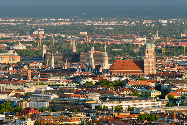 Aerial view of Munich. Munich Bavaria Germany by Dmitry Rukhlenko