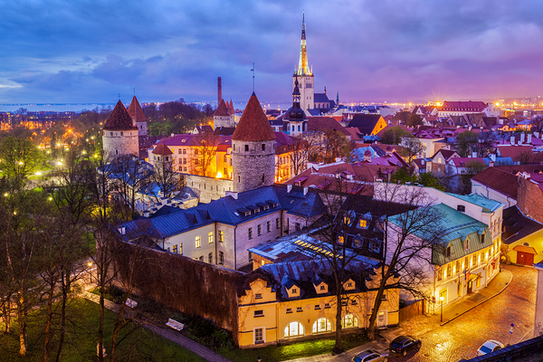 Tallinn Medieval Old Town Estonia by Dmitry Rukhlenko