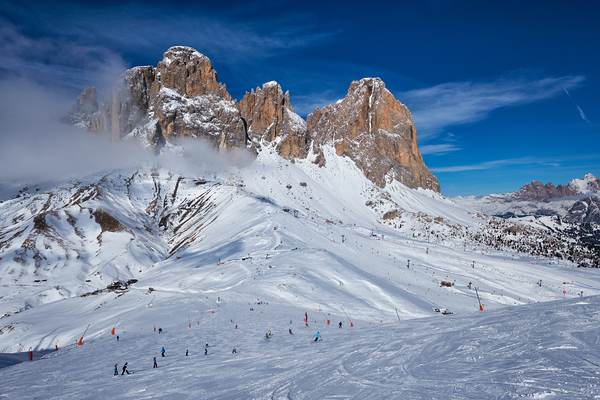 Ski resort in Dolomites Italy by Dmitry Rukhlenko