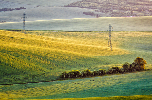Moravian summer rolling landcsape by Dmitry Rukhlenko