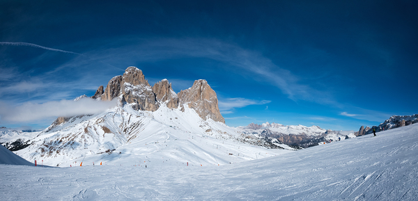 Ski resort in Dolomites Italy by Dmitry Rukhlenko