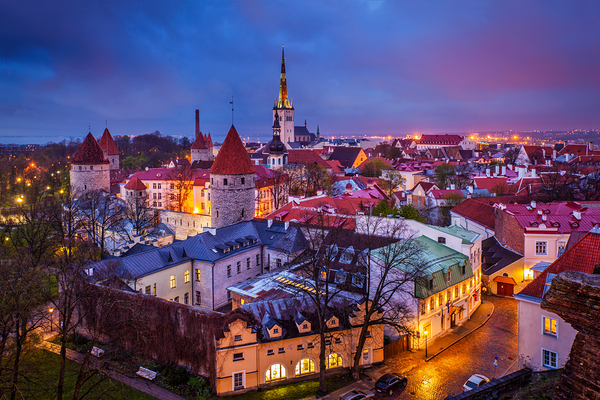 Tallinn Medieval Old Town Estonia by Dmitry Rukhlenko