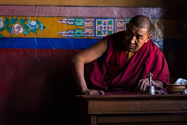 Tibetan Buddhist monk by Dmitry Rukhlenko