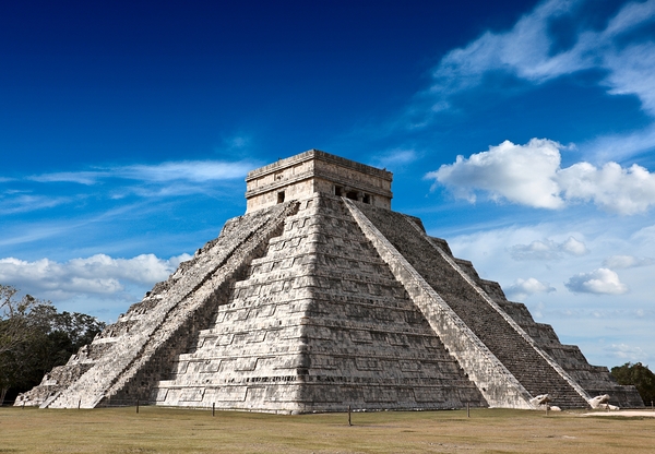 Mayan pyramid in Chichen Itza Mexico by Dmitry Rukhlenko