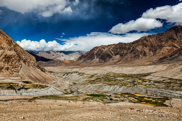 Kardung village in Himalayas by Dmitry Rukhlenko