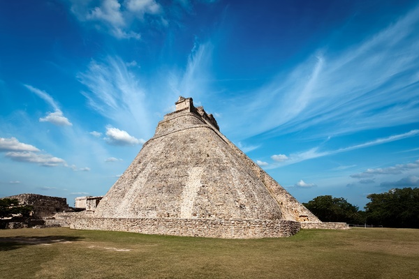 Mayan pyramid Pyramid of the Magician El Adivino in Uxmal Mexico by Dmitry Rukhlenko