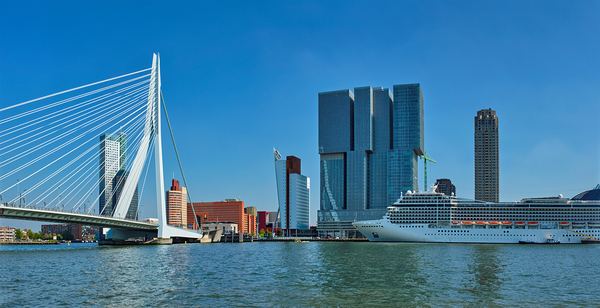 Rotterdam cityscape Netherlands by Dmitry Rukhlenko
