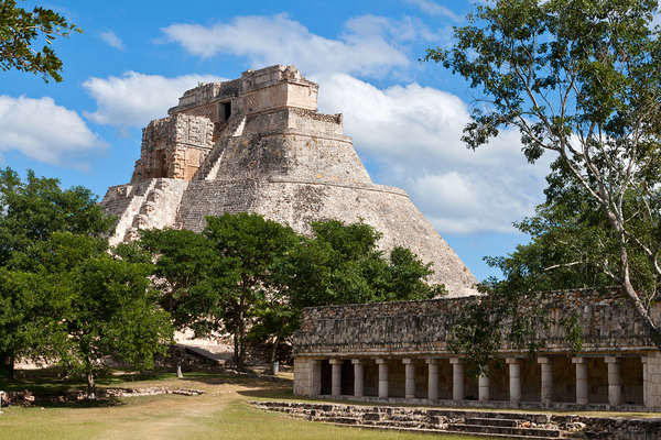 Mayan pyramid Pyramid of the Magician Adivino in Uxmal Mexico by Dmitry Rukhlenko