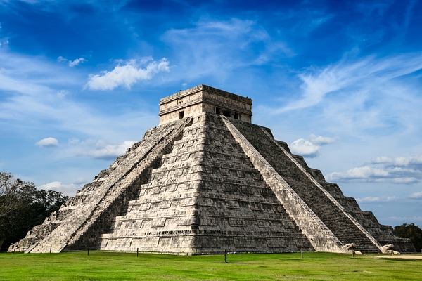 Mayan pyramid in Chichen Itza Mexico by Dmitry Rukhlenko