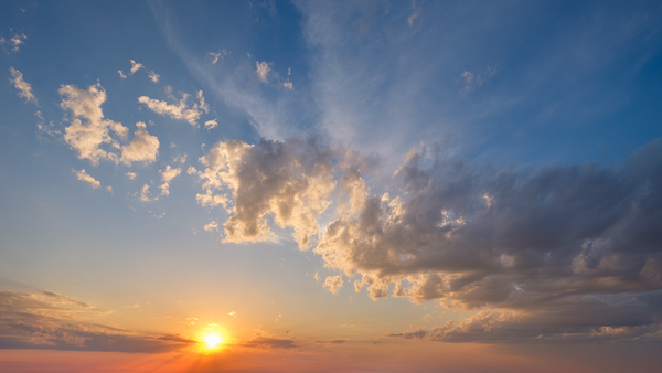 Sunset sky background Print