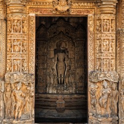 Inner view of Javari temple Khajuraho India