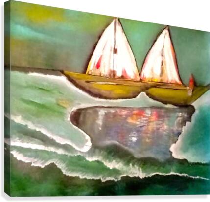 Twin Sails Canvas Print