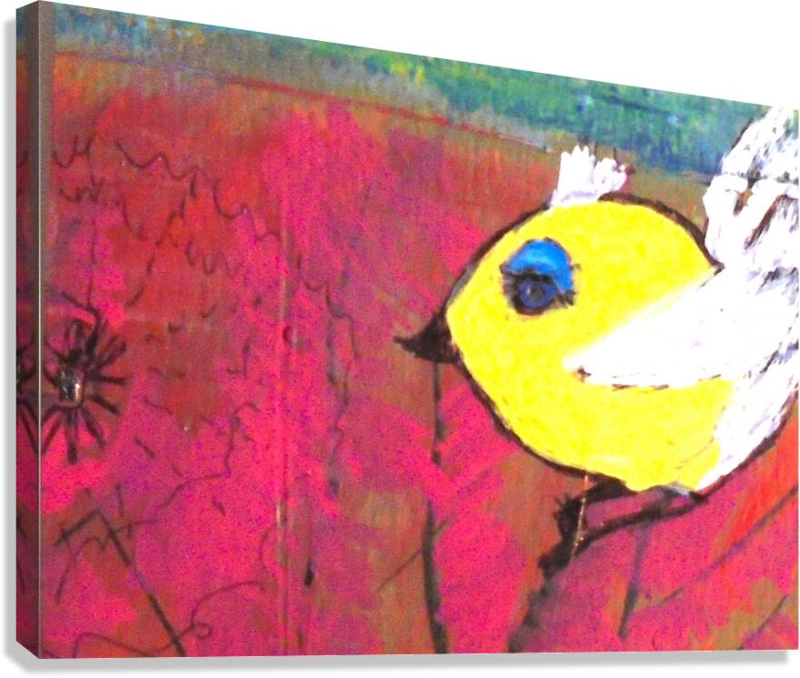 Yellow Bird Canvas Print