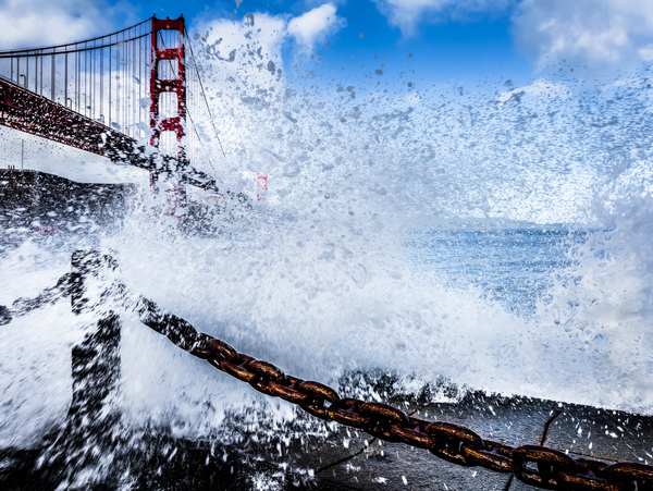 GGB Wave SF  30x40 by RogerElliottPhotos