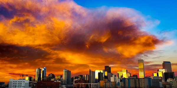 Denver Burning  - Panoramic Print