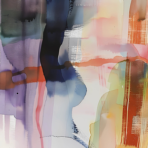  watercolor or ink abstract background on textile or fabric orga