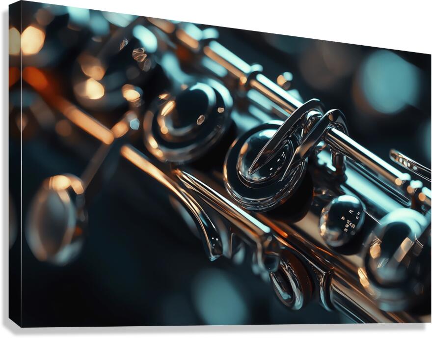 Close-up Flute Canvas Print