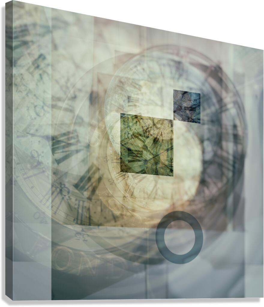 multi exposure clock Canvas Print
