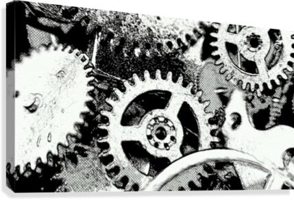 Gear Space Canvas Print