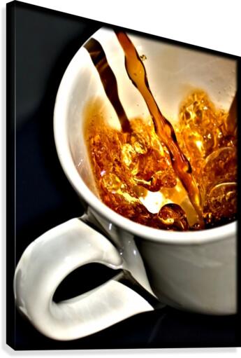 Coffee Pour  Canvas Print
