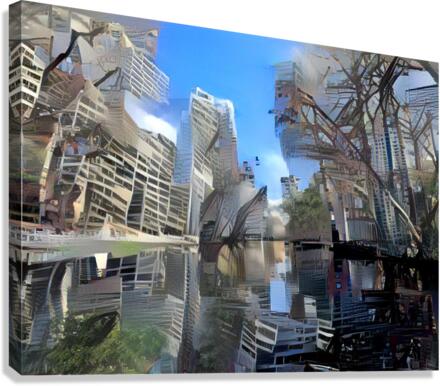 Urban Trees Canvas Print