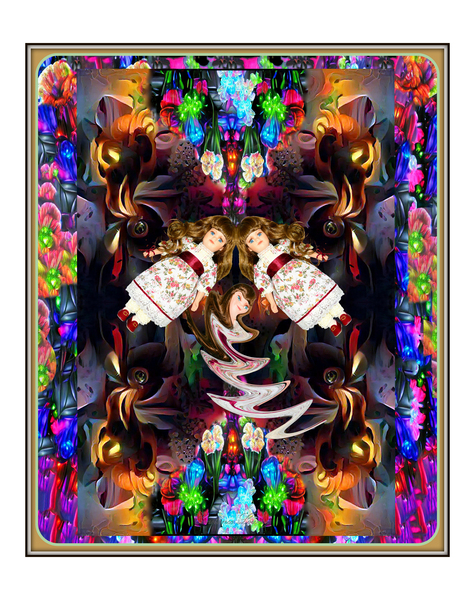 Dolls in the Garden of Wyrd by constance lowery