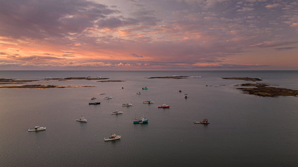 Cape Porpoise Harbor Sunrise by Live Free Photo Art