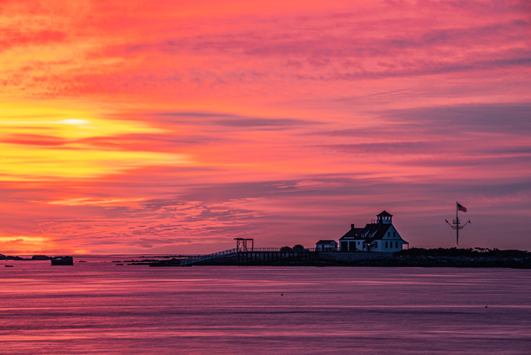 Life Saving Station Sunrise by Live Free Photo Art