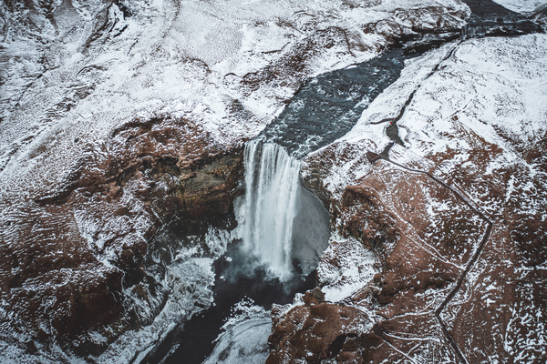 Skogafoss Waterfall 3 by cloudvisual