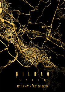 Bilbao Map Spain